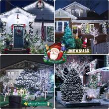 1 件 20/50/100/200LED 太阳能灯串户外灯串防水太阳能灯串带 8 种照明模式适用于花园露台庭院围栏圣诞树装饰带童话灯氛围适用于户外树木、庭院、婚礼、凉亭、派对、家庭、草坪、露营和节日装饰花园灯