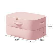 1pc Transparent Window Vacuum Storage Bag, Space-Saving Self-Compression Oatmeal Bag For Storing Cozy Blankets, Bedding, Pillows, Clothes - Multicolor - View 27