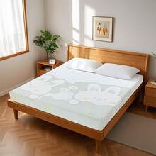 Adult Medium Soft Cooled Rabbit Cute Cartoon Mattress Gel Memory Foam Mattress Rolled In Box Fiberglass Free High Density Base Supportive CertiPUR-US - 白色 - 查看 1