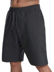 VN-Men's Plus Size ShortsVN-Men's Plus Size Shortsn's Lounge Shorts With P Poets Loose-Fit Jeey Shorts Running,Workout,Tining, Basketbashorts Menshorts Men - 深灰色 - 查看 1