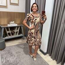 Vestido Midi Barrado plissado  Estampa total  Padrão Texturizado  Floral    Tecido    Nó  Botões na frente  Drapeado  Plissado  Plissado    Praia  Noite  Casamento  Escritório  Festa de aniversário  Festa do chá de bebê  Night  Trabalhar  Formal e Noturno