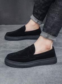 Heren casual canvas niche instappers, comfortabele lichtgewicht lage loafers geschikt voor alle seizoenen