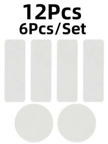6/12 Pcs(6Pcs/Set)Shoe Heel Repair Patch Kit Self-Adhesive Inside Shoe Patches For Holes, Leather Heel Pads & Shoe Sole Repair – Home Shoe Maintenance Patches Shoe Accessories Shoe Crease Shoe Repair
