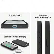 Skin-Friendly Liquid Silicone Phone Case - Ultra Thin, Anti-Slip & Plush Lined For Shockproof - 13 Colors Fits Phone 11/12/13/14/15/16/17All Models - 綠色 - 查看 11