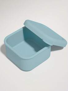 Hộp cơm Bento mini bằng silicon 3,38oz - Hộp đựng thực phẩm có thể tái sử dụng có nắp, đựng đồ ăn nhẹ và kẹo hình vuông có thể rửa bằng máy rửa chén, màu pastel cho bữa trưa, văn phòng, du lịch, đựng đồ ăn nhẹ | Hộp cơm Bento màu pastel | Hộp đựng thực phẩm bằng silicon, trở lại trường học - Nhiều màu - Xem 8