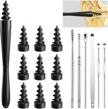 7 In 1 Ear Wax Removal Tool, 2025 Q-Grips Ear Wax Removal Reusable And Washable Replacement Soft Silicone Tips For Cleaner Earwax, Ear Wax Removal Kit Contains 7 Types Of Ear Cleaner Tools