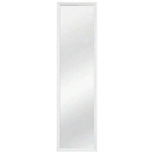 13" X 49" Full-Length Rectangular White Mirror