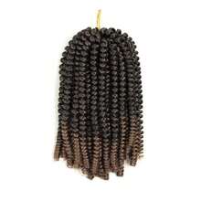 1-6 Packs Spring Twist Braiding Hair Spring Twists Bomb Twist Hair Synthetic Fiber Fluffy Twist Crochet Braids Low Temperature Fiber Crochet Hair For Women Braiding Hair - Multicolor - View 15