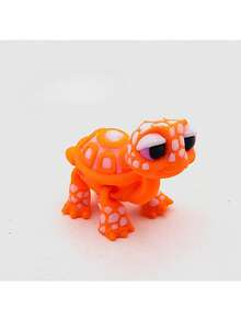 1 pièce Figurine de tortue debout articulée imprimée en 3D avec tête articulée et bras et jambes mobiles, coquille multicolore, figurine de décoration pour la maison, décoration de bureau, cadeau pour les amateurs de tortues, cadeau animal mignon