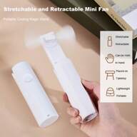 Handheld Mini Fan, Portable USB Powered Foldable & Retractable Pocket Fan 1200mAh, Suitable For Women, Travel, Outdoor Use