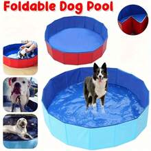 1pc Foldable Cat/Dog Swimming Pool - Portable PVC Pet Pool And Bathtub, Collapsible Round For Indoor/Outdoor Use, Puppy Bath Tub, Cats, Small Dogs