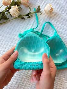 1pair Women Invisible Padding Magic Bra Inserts Bra, Bikini Breast Petals, Thickened Chest Pad Insert,Breast Push Up Pads, Swimsuit Silicone Bra Pad, Waterproof Pad, Daily Wear