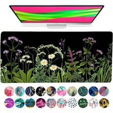French KOKO Desk, Large Desk Pad Large Mouse Pad Cute Desk Accessories Home Office Essentials XL Desk Desk Pad Keyboard Mouse Desk Pads On Top Of Desks Computer Pink Floral Women Girls - Dark Chic - 查看 1