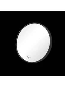 Espejo ovalado dorado elegante, con marco de metal estilizado, superficie de vidrio pulido, espejo de maquillaje portátil para decoración de dormitorio y puerta, sin necesidad de energía, decoración de dormitorio, diseño de espejo estilizado, espejo portátil, espejo decorativo de pared