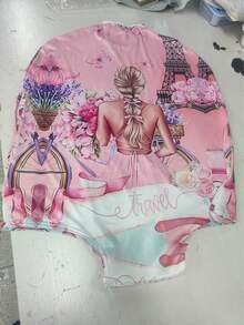 弹力行李箱套，防水行李箱保护套，拉杆旅行包防尘罩，带手柄，旅行必需品，旅行配件，假期，暑假，返校包，学校配件，学校用品 - 彩色 - 查看 4