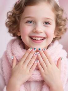 3 Sheet Glue In The Dar Nail Stickers For Women And Little Girls - 9 Sheets 3D Self-Adhesive DIY Nail Art Decoration Set Including Unicorn Butterfly Cherry Dino Nail Decals For Woman Kids Girls Nail Supplies