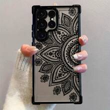 Funda de teléfono Y2K Totem Flower para S25/S24/S23 FE Ultra Plus 4G/5G, a prueba de golpes, transparente, de gel suave y protectora - Colores mixtos - Ver 2