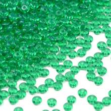 398 Stücke 6*3mm bunte Glasperlen, einfarbige lose Perlen geeignet für DIY Quasten, Schmuckherstellung, Armbänder, Halsketten