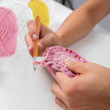 3 Rollen 100g Strickgarn Einfarbig, Häkelstoff für T-Shirt-Garn zum Selbermachen, Strickkunst, Körbe, Taschen, 30m/32 Yards