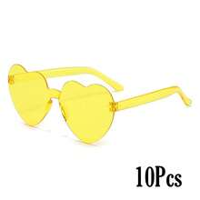 1-10个/包 透明心形派对眼镜，多功能新奇自拍眼镜 - 彩色 - 查看 34