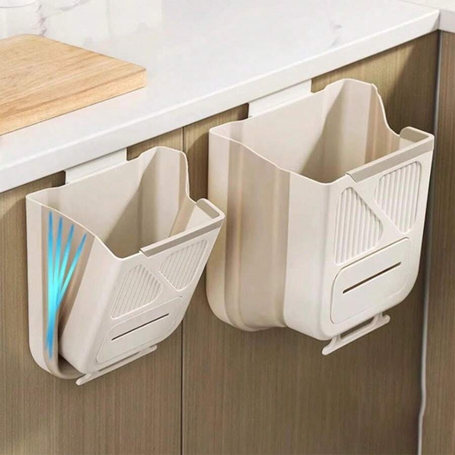 Cubo de basura plegable para la familia, armario, cubo de basura autoportante, clasificador de residuos para el hogar y la cocina, cubo de basura para el baño, cubo de basura doméstico montado en la pared