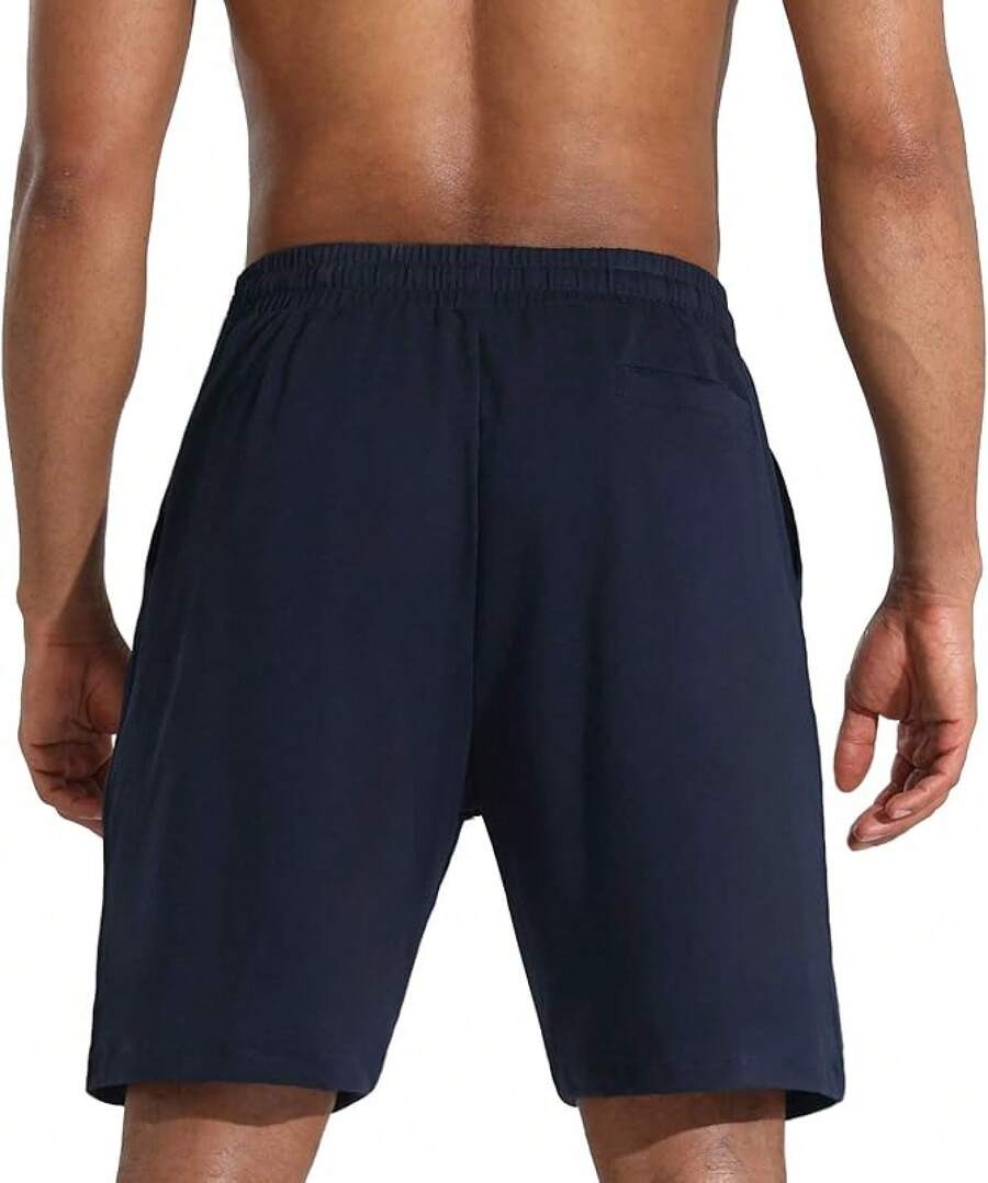 VN-Men's Plus Size ShortsVN-Men's Plus Size Shortsn's Lounge Shorts With P Poets Loose-Fit Jeey Shorts Running,Workout,Tining, Basketbashorts Menshorts Men - 605 藍色 - 查看 1