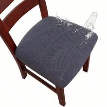 6pcs/Set Restaurant Chair Waterproof Seat Cover, Elastic Seat Cover, Detachable And Washable Restaurant Kitchen Chair Cushion Slippers