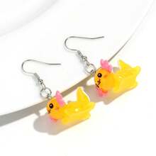 1 paire de boucles d'oreilles cloutées en acrylique mignonnes en forme de lézard, boucles d'oreilles mode animal gecko, conviennent pour le port quotidien et les soirées pour femmes