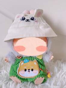 14pcs, 17cm For Labubu Doll Clothes, 10cm Doll Pig Doll 3 Years Old, 15cm Cartoon Summer Hat, Small Accessories Camera, Cartoon Model Mini Camera, Bowknot Necklace Accessories, Summer Fashion Style. (Doll Not Included, Accessories Only) - Multicolor - View 3