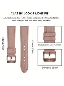 1pc Bracelet de montre  à dégagement rapide, bracelet de montre universel de 20 mm/22 mm compatible avec Samsung Galaxy Watch 5/Watch/Watch 3 41mm/Active 2 40mm 44mm/ Galaxy Watch 46mm/Galaxy Watch 3 45mm - Rose bonbon - Voir 5