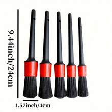 6 فرش متعددة الاستخدام لتنظيف السيارة - عجلات، تابلوه القيادة والفتحات - للسيارة والشاحنة والاستخدام المنزلي