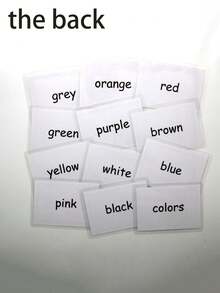 12pcs Colorful Identification Cards Educational Toys - Early Color Learning Cards, School Supplies, Stationery, Birthday, Toys