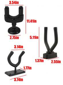 1pc Guitar Wall Hanger Hook Stand Display Mount With Screws For Easy Installation - Perfect For Acoustic Electric Bass Mandolin Banjo Ukulele Musical Instruments Home Studio Room Decoration Organizer - Multicolor - View 10
