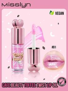 MISSLYN- Cafe Beauty TOFFEE TWIST Lip Oil, Lip Oil, Lip Oil Glossy, Lip Oil Plumping, Lip Oil Hydrating, Lip Oil Shimmer, Lip Oil Cute, Lip Oil Sweet Scented, Lip Oil Non-Sticky, Lip Oil Moisturizing, Lip Oil Lovely, Lip Oil Candy Flavor, Lip Oil Lightweight - #01 - 查看 1