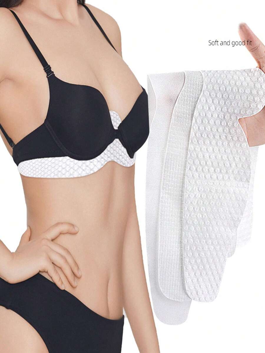 10pcs Women Sports Bra Pads - Washable&Reusable Sweat-Absorbent Bra Lining, Hand Wash/Dry Clean, Solid Color Bra Cups Insert, Sports Bra Pads, Discreet Design, Soft Fabric Structure