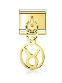 2025 Fashions Modular Golden Twelve Constellations Italian Charm Links Fit 9mm Elastic Bracelet Stainless Steel Making Jewelry - A - View 19