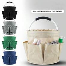 New Portable Multi-Functional Storage Basket, Picnic Basket, Outdoor Beach Basket, Handheld Foldable Storage Toiletry Wash Basket, Household Shopping Basket - Multicolor - View 13