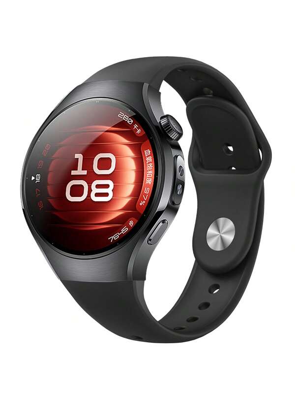 Adecuado para Hua Wei Watch5 de 42 mm y 46 mm, correa de silicona con hebilla invertida