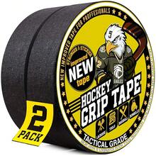 Hockey Tape Multipurpose Cloth Tape 60 Feet/Roll For Lacrosse Baseball & Softball Bats, Pullup Bars, Sports Gift Perfect For Wrist, Ankle, Foot, Gymnastics Bar Tape, Fde Grip Tape - Black - View 1
