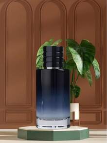 Perfume hombre Eau de Toilette Sauvage Hombre 100ml Perfume Fresco Aromático Amaderado Especiado Pimienta Bergamota Calabria Geranio Lavanda Vetiver Pachulí Cedro Ládano Ambroxan Masculinidad Moderna Elegante Versátil Ideal Oficina Trabajo Uso Diario Reuniones Citas Noche Fiesta Regalo Perfecto Novio Esposo Cumpleaños Aniversario Navidad Vegano Cruelty Free Recargable Sustentable - Azul y blanco - Ver 1