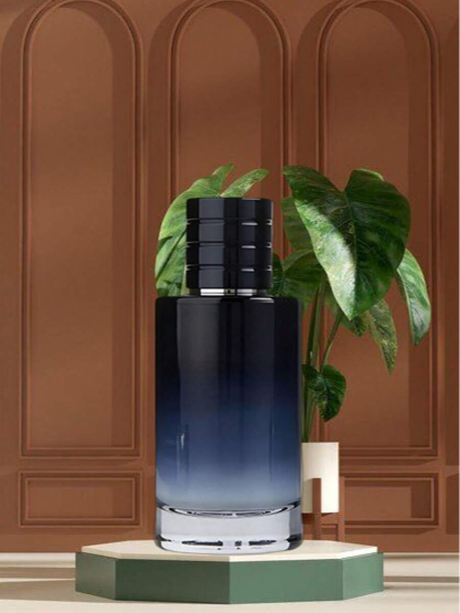 Perfume hombre Eau de Toilette Sauvage Hombre 100ml Perfume Fresco Aromático Amaderado Especiado Pimienta Bergamota Calabria Geranio Lavanda Vetiver Pachulí Cedro Ládano Ambroxan Masculinidad Moderna Elegante Versátil Ideal Oficina Trabajo Uso Diario Reuniones Citas Noche Fiesta Regalo Perfecto Novio Esposo Cumpleaños Aniversario Navidad Vegano Cruelty Free Recargable Sustentable - Azul y blanco - Ver 1