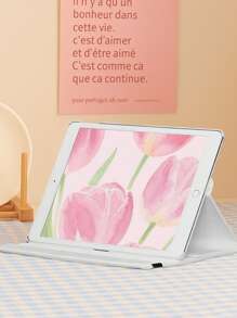 Étui pour iPad compatible avec iPad Air 11 po (M2) - 2024/2025, avec fleur pivotante à 720°, prend en charge l'orientation horizontale et verticale. Convient pour iPad Mini4567, iPad 10,2 pouces. L'étui prend en charge plusieurs angles et la bande élastique intégrée peut fermer la tablette de manière sécurisée pendant les déplacements