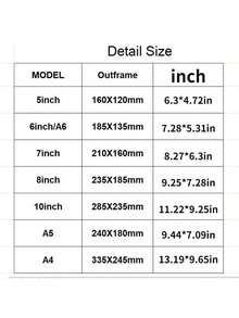 1 件 5 英寸/6 英寸/7 英寸/8 英寸/10 英寸/A5/A4 相框（使用前请撕掉保护膜）亚克力相框证书营海报展示架框架矩形纸架桌面装饰 - 無色 - 查看 5