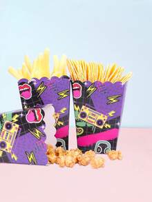 10 Stücke/20 Stücke/50 Stücke 80er 90er Jahre Thema Retro Radio Dekorationen Popcorn Becher Boxen Hip Hop Themen Party Bevorzugungen Popcorn Eimer Behälter für Geburtstag Junggesellenabschied Bridal-Shower Prost auf 18., 30., 40., 50., 60., 70. Geburtstag