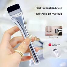 LAMBANO One-Piece Foundation Streak-Free Brush, Non-Absorbing, Flat Head, Beginner-Friendly Flawless Application Makeup Streak-Free Brush