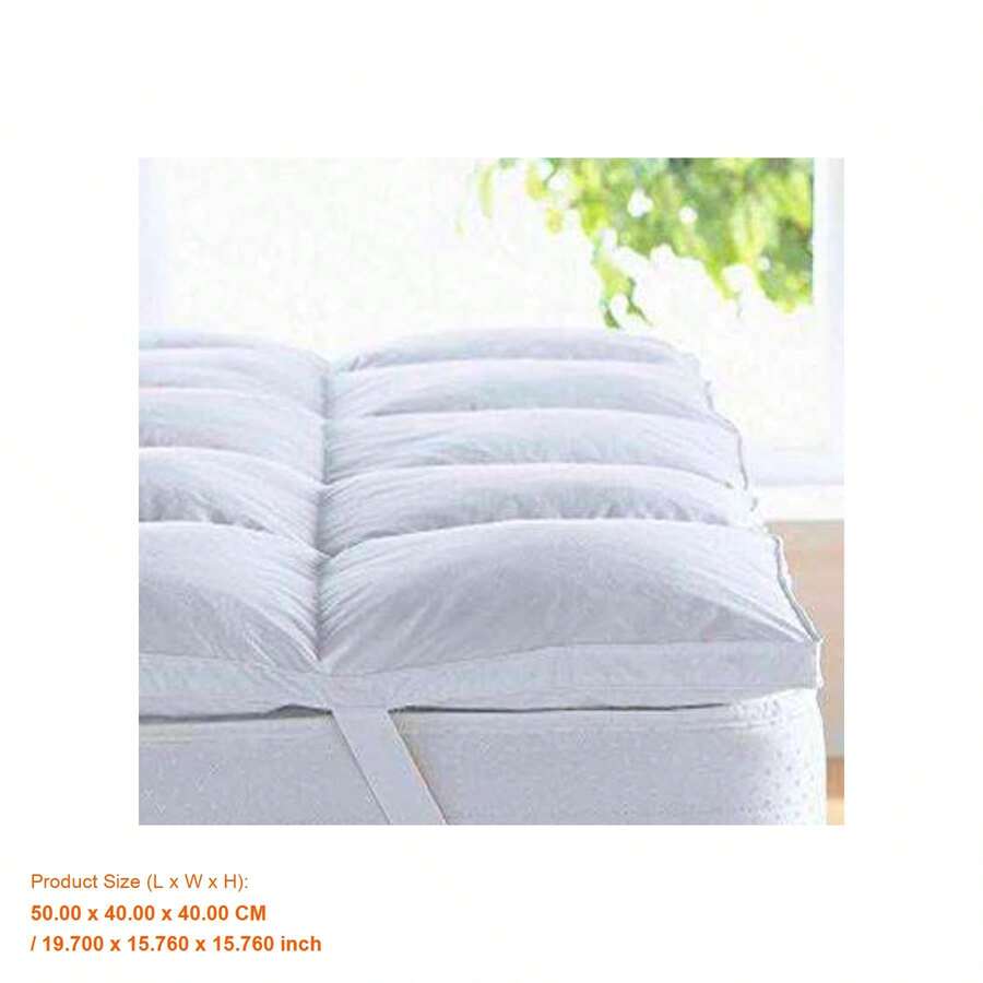 Plush Goose Down Mattress Topper - Single Size For Ultimate Comfort And Support