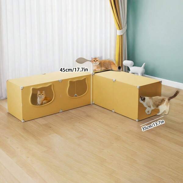 Cat Tunnel Cat Bed Cat Toys Maze Crawl Tunnel, Extended Small Cat House, Suitable For All Seasons