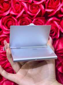 Metal Credit Card Holder Wallet And Business Card Case For Women, Suitable For Both Men And Women. , Compact, And Easy To Carry. Perfect For Business Cards, Cash, And Office Use. An Ideal Gift For Women