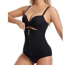 1 Stück Taille Trainer für Frauen mit verstellbarem Rückenteil, enge Taille, Bauchkontrolle, schlank - Schwarz - Übersicht 5