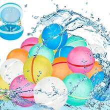 3/6 Pezzi, Palloncini ad acqua riutilizzabili, Palloncini ad acqua ricaricabili e autosigilanti, Palloncini ad acqua magnetici in silicone morbido, Palline ad acqua con fibbia, Giochi di battaglia ad acqua, Parco acquatico, Feste estive (colore e stile casuali) Palloncini ad acqua magnetici riutilizzabili Riempimento rapido Giocattolo a sfera d'acqua autosigilante Nuovi palloncini ad acqua in silicone riutilizzabili Riempimento rapido Bomba d'acqua autosigilante Palle da splash per piscina